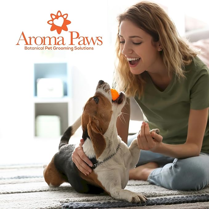 Scented Dog Coat Spray – Cleansing, Conditioning, Moisturizing – Toxin Free, Healthy Ingredients – Aromatic Grooming Puppy Spray – Loosens Knots, Tangles – 4.5 Oz., Rosemary Tea Tree