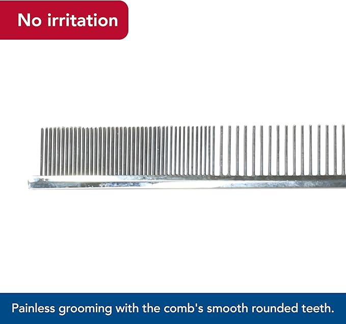 Coastal Pet Safari Dog Grooming Combs for Medium and Fine Coats - Undercoat Rake for Fine Coats - For Small, Medium or Large Dogs - 4 1/2"