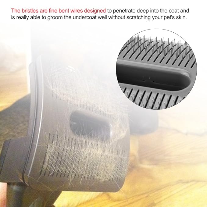 Garosa Pet Shedding Brush Vacuum Attachment Dog Clearer Tool Vacuum Cleaner Accessories for Cat Dog Hair Deshedding Groomer