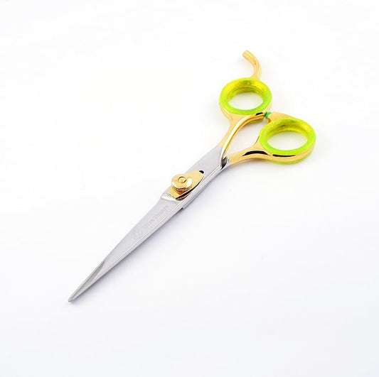 7.5" Professional Pet Grooming Scissors Half Gold Plated, Half Bright Polish Finish