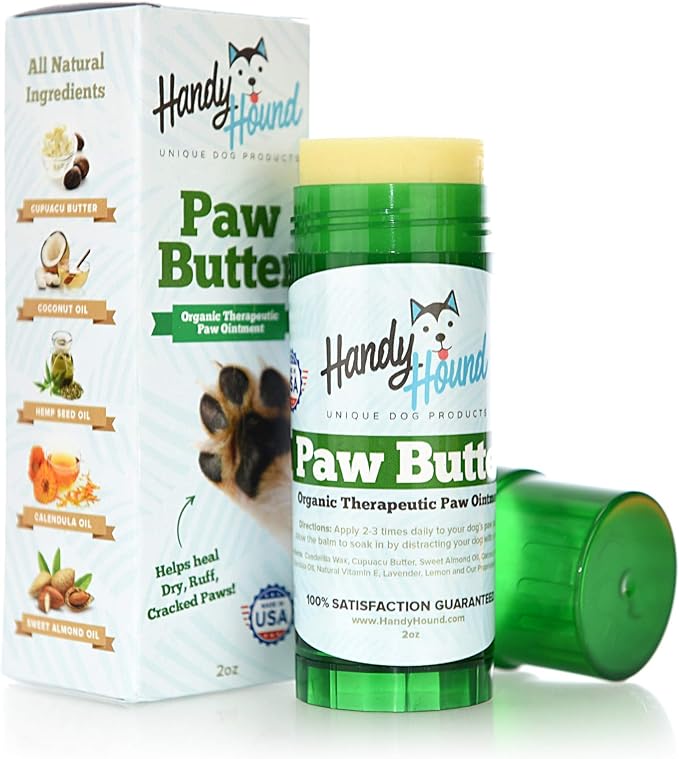 Dog Paw Balm - Paw Butter – Ultimate Dog Paw Protector & Dry Skin Treatment - Nourishing Paw, Nose & Dry Skin Soother - Lick-Safe Paw Balm Dogs Trust - Made in The USA - 2 oz
