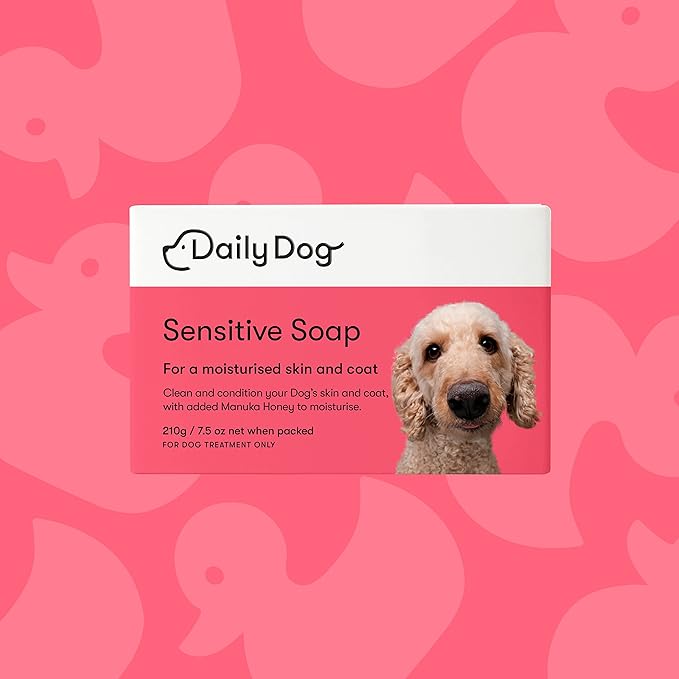 Soap Bar Sensitive 210g - Dog Shampoo Bar - Pet Shampoo with Manuka Honey & Shea Butter