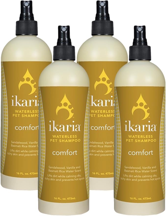 Ikaria IK Waterless Comfort Shampoo, 16-Ounce (Pack of 4)