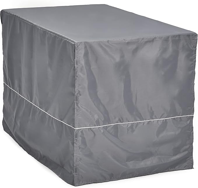 New World Dog Crate Comfort Kit by, Matching Dog Crate Cover & Dog Bed to Make Your Dogs Crate Their Home, Compatible with Midwest Homes for Pets & New World Dog Crates, Fits 48-Inch Dog Crate, Gray