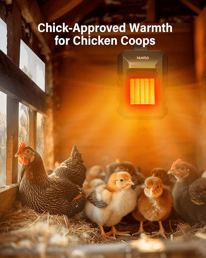 Dog House Heater with Thermostat APP WIFI Control,500W Dog House Heaters for Outside Doghouse Kennel, Outdoor Pet House Heater For Winter Outdoor, Safe Electric Heater,Adjustable Temp Timer