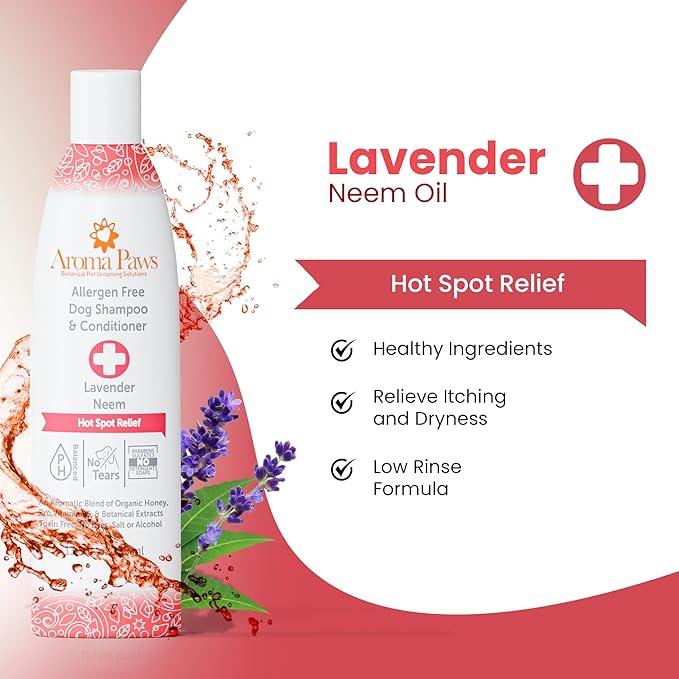 Hot Spot Shampoo & Conditioner 2-in-1 and Hot Spot Relief Balm Kit by Aroma Paws