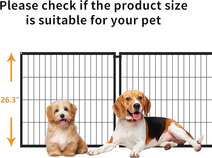 Ball & Cast 48" Large Dog Cage with Top,Heavy Duty Metal Wire Kennel for Medium Dogs & Puppies,Indoor/Outdoor Pet Playpen with Easy Assembly,Living Room & Apartment Dog Fence,Black