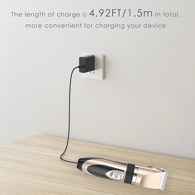 Charger for Oneisall Low Noise Cordless Dog Clippers,Charger Cord and Power Adapter Replacement Compatible with Oneisall Dog Grooming Shaver