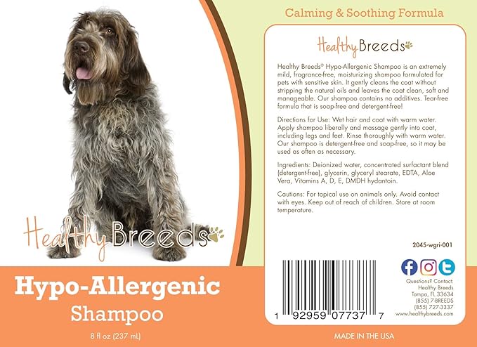 Healthy Breeds Wirehaired Pointing Griffon Hypo-Allergenic Shampoo 8 oz