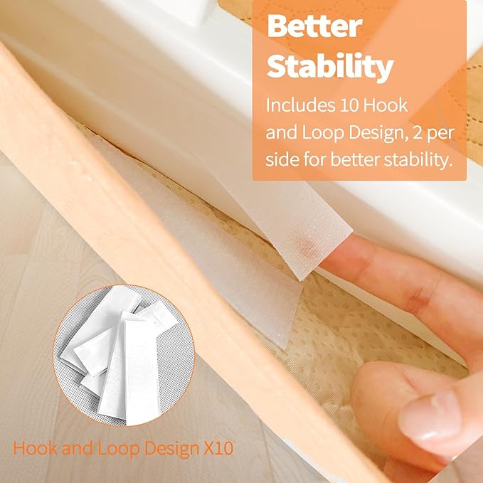 PJYuCien Dog Playpen Bottom Pad Fits for 36 Inch 4 Panels Exercise Pet Pen, Using as a Fence Stabilization and Puppy Pen Mat, Hoop and Loop Design,Orange (Playpen Not Included)