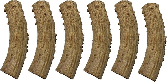 CHEW CHIEF Deer Antler Dogs Medium Breeds - Premium Quality Dog Antlers for Aggressive Chewers - Naturally Shed Dog Chew Antlers - Dog Antler Chews (6 Pack)