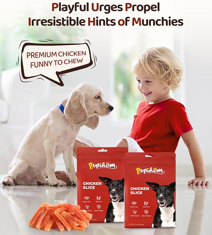 Chicken Slices, Real Chicken, 16OZ, Training Reward Snacks, Rawhide-Free, Dog Pet Food