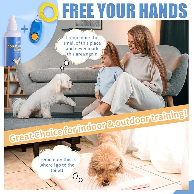 8oz Not Here Dog Spray for Dogs to Stop Peeing, Dog Stay Away Here No More Pee, Pet No More Marking for Indoors & Outdoor Use