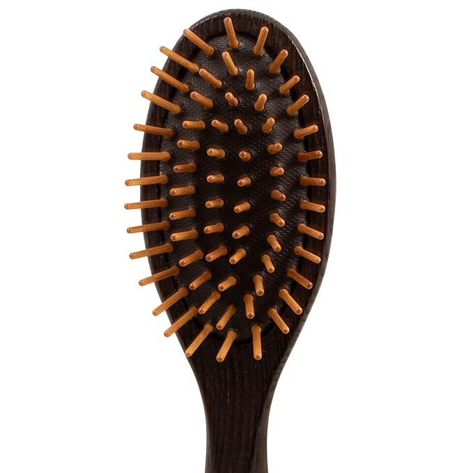 Chris Christensen Dog Brush, 20 mm Oval, Wood Pin Series, Groom Like a Professional, Real Wood Pins, 100% Static-Free, Redistribute Natural Oils into Coat, Reduces Painful Pulling, Small