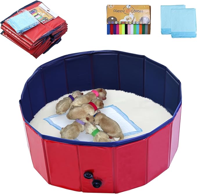 Artilife Dog Whelping Box Pool,Whelping Box for Dogs Birthing,Welping Box Whelping Pen for Puppies Whelping Supplies