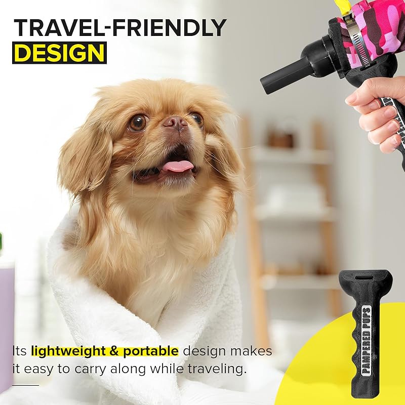 Sure Grip Dryer Handle for Dogs V3(Updated design), For Comfortable Dog Grooming | High-Quality PETG | Heat-Dissipating Design | Easy Attachment | Fits 1.5-2.5 Inch Hoses