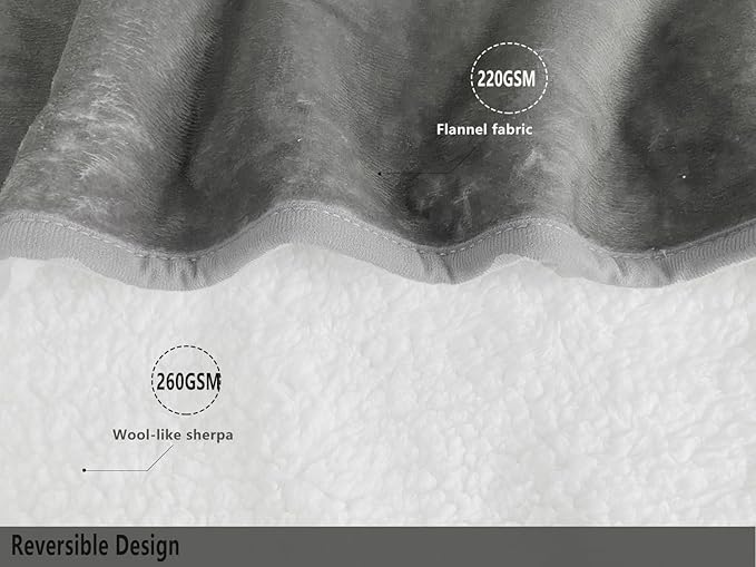 Bucephalus Waterproof Dog Blanket, Thick Reversible Soft Pet Blankets for Couch Bed Protection, Pee Proof Sherpa Fleece Blanket for Small Medium Large Dogs Puppy Cats Washable (Gray,25"×35")