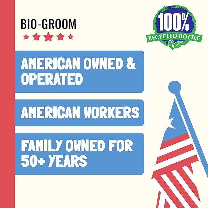 Bio-Groom Flea & Tick Dog Shampoo - Flea and Tick Prevention for Dogs, Cat Flea Treatment, Cruelty-Free, Made in USA, Natural Tick Repellent, Protein-Lanolin Shampoo - 2.5 Gallons