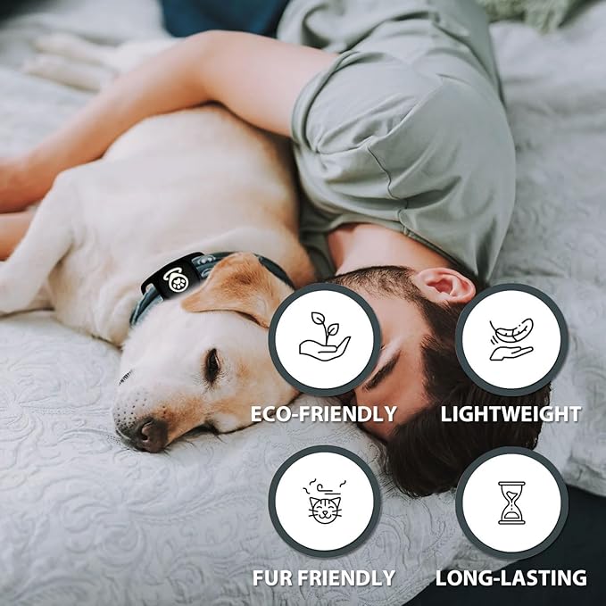 Pet Tracker for Dog Tracker Smart Pet Location Tracker with Holder, Smart Item Finder, MFi Certificated, Dog Tracking Device, No Monthly Fee, Works with Find My (iOS Only), Black