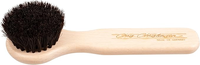 Chris Christensen Horse Hair Chalk Brush for Dogs, Groom Like a Professional, Even Applicaiton, Great for Face or Feet, 100% Horse Hair, Made in Germany