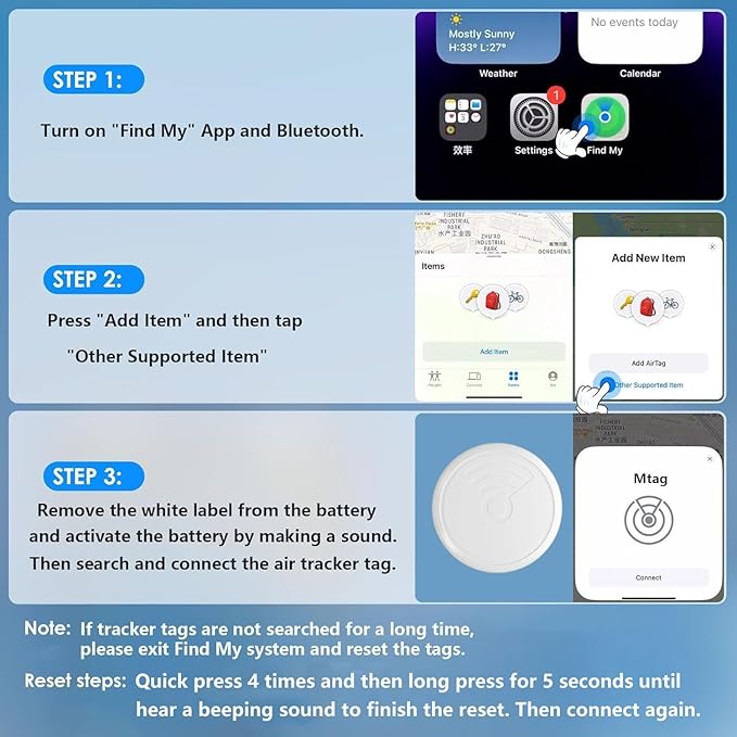 Cat Tracker,Waterproof Pet Tracker for All Cats(Only iOS),Cat Tracker Collar with Safety Elastic Buckle,No Monthly Fee,Compatible with Apple Find My App-(Black)