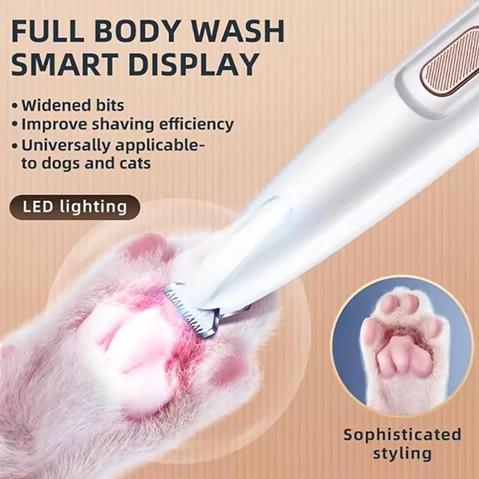 Petior Pet Paw Trimmer, Petior Paw Trimmer, Loom and Ledge Dog Trimmer, Petoir Paw Trimmer for Dogs, Pet MicroPrecision Trimmer, Electric Dog Trimmer for Paws Eyes Ears Face Rump (1Set)