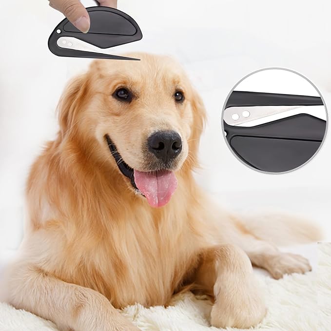 5pcs Pet Knotting Comb, Knotting Comb for Cats, De Knotting Comb for Dog, Pet Grooming Tool for Removing Tangled and Loose Hair