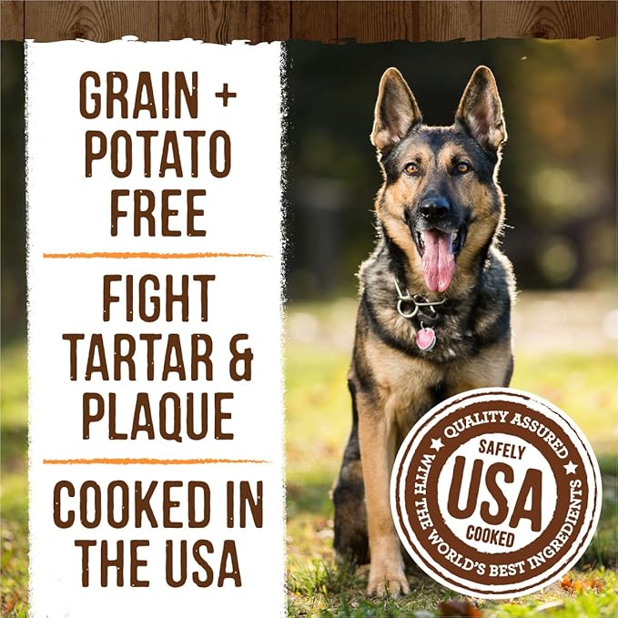 Merrick Fresh Kisses Natural Dental Chews, Treats Infused With Pumpkin and Cinnamon For Medium Dogs 25-50 Lbs - 20 oz. Bag