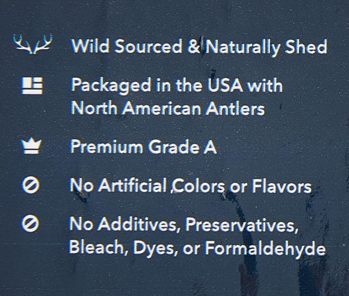 Amazon Brand - Wag Dog Elk Antler Chew, Naturally Shed, Whole, Medium 6-7.5 inches (Best for Dogs 15-30 lbs), 2.90 Ounce (Pack of 1)