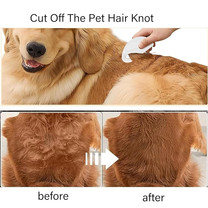 5 Pcs Knotting Combs, Pet Grooming Tool, Cat Hair Remover,Dog Grooming Comb Knot Remover, Pet Hair Removal Tool for Cat, Dog, Pet Hair Shedding Tool Supplies for Removing Tangled and Loose Hair