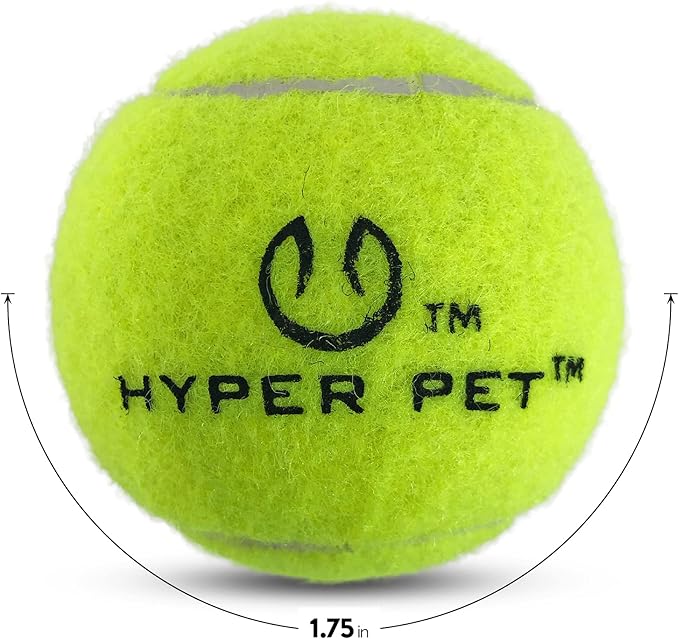 Hyper Pet Tennis Balls for Dogs - 12 Pack 2.5" for Exercise and Fetch, Interactive Toys, Great for Small Breeds