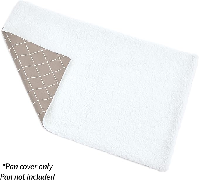 MidWest Homes for Pets Quiet Time Reversible Crate Pan Cover 36' Mushroom Diamond/Fleece