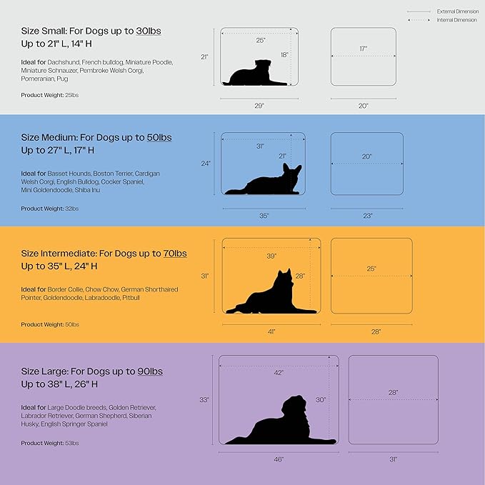 DIGGS Revol Collapsible Dog Crate with Wheels - Premium Portable Dog Crate - Safe, Stylish, and Convenient Indoor Kennel (Ash, Medium)