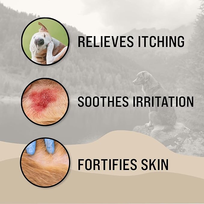 Dr. Boe's Veterinary Essentials VetraSoothe Medicated Oatmeal Shampoo - Powerful Relief for Itchy & Flaky Skin for Dogs and Cats - 16 fl. oz