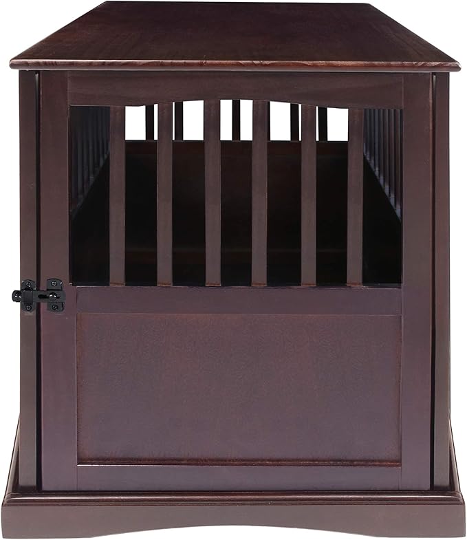 Casual Home Wooden Pet Crate, End Table, Medium, New Espresso
