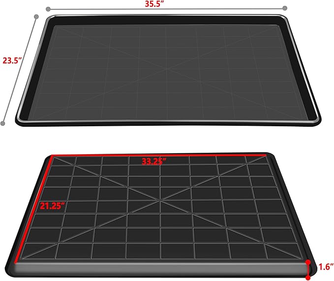 Dog Crate Tray 36" - ChewProof Replacement Pan, Easy to Clean, Easy to Assemble,Ideal for Potty Training - Perfect for Pet Crates & Kennels (2PCS)