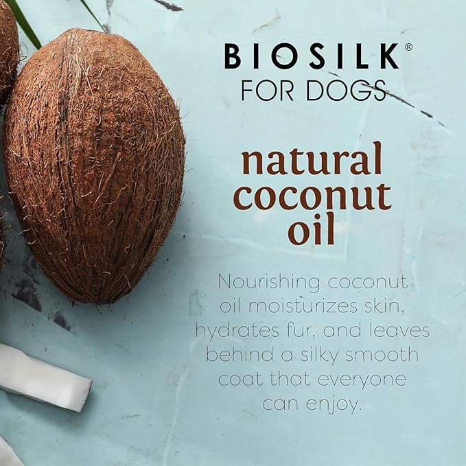 BioSilk Silk Therapy Conditioning Detangling Spray for Dogs with Natural Coconut Oil - Dog Matted Hair Detangler Conditioner for Dogs, Dematting Grooming Supplies, 7 Fl Oz - 2 Pack