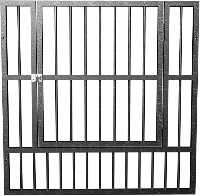 Dog Playpen - 32" Height Dog Pen, Heavy Duty Puppy Pen with Door, Safe & Sturdy, Easy Assemble for Indoor/Outdoor Pet Playpen (Door Panel, Grey)