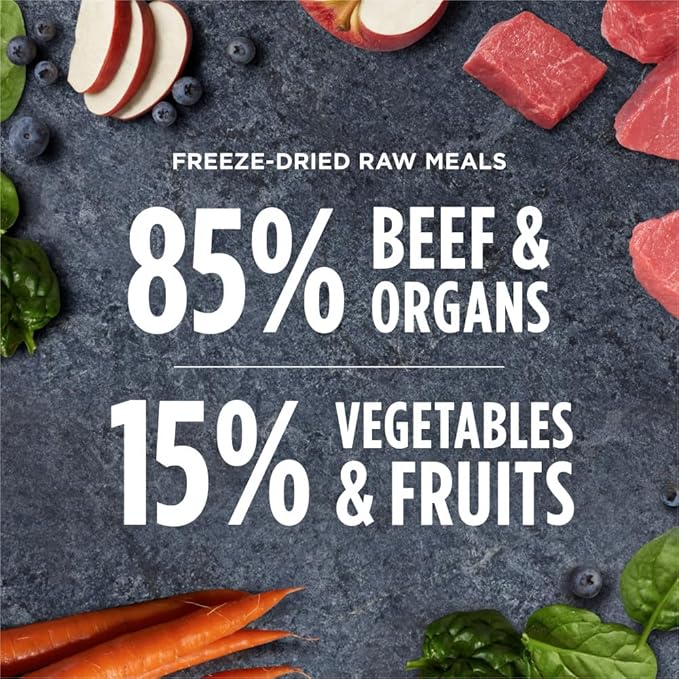 Instinct Freeze Dried Raw Meals Grain Free Dog Food, Dog Food Dry, Freeze Dried Dog Food, Raw Dog Food, Beef Recipe, 25 oz