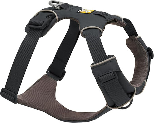 Ruffwear, Front Range Dog Harness, Reflective and Padded, No Pull Harness for Training and Everyday, Basalt Gray, Small