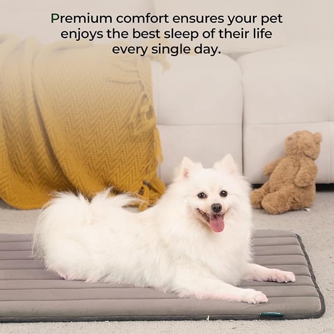 BALANCE Dog Crate Pad, Dog Foam Crate Mat Kennel Pad, Washable Water-Resistant Pet Bed Flat Dog Cage Mat for Large Dogs