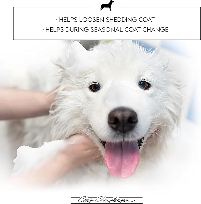 Chris Christensen Smart Rinse All Coat Ultra Concentrated Dog Conditioner, Makes up to 8 Bottles, Groom Like a Professional, Fragrence Free Gentle Formula, Made in USA, 1 gal