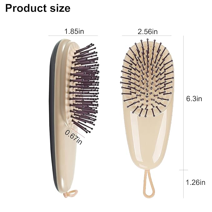 Cat Dog Grooming Brush, Air Cushion Massage Comb Hair Removal Comb for Short and Long Haired Pets Massage Tool Reduces Shedding Brush, Wine red
