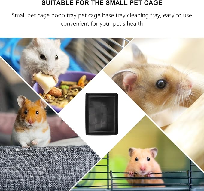 Garneck Dog Crate Replacement Tray 34x26cm Durable Plastic Bottom Pan for Pet Cages - Kennels and Rabbit Litter Box Easy Clean Dog Cage Tray for Cats Dogs and Small Animals