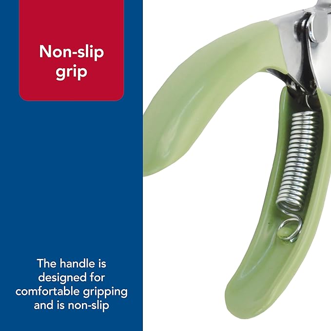 Coastal Pet - Safari Guillotine Dog Nail Trimmer - Double-Bladed Guillotine Style Dog Nail Trimmers - Owner-Friendly Vinyl Grip - for Small to Medium Dogs - Small (5" L x 3" W)