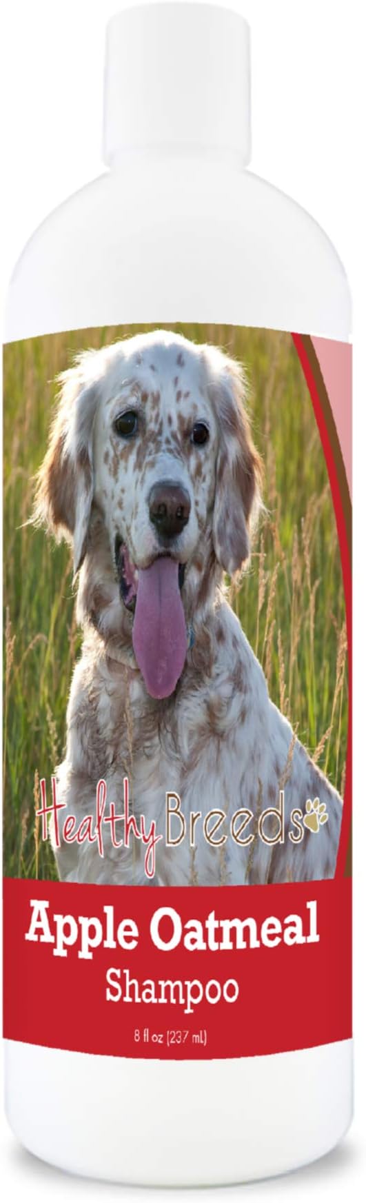 Healthy Breeds English Setter Apple Oatmeal Dog Shampoo - All Natural, Tearless & Hypoallergenic Cleanser & Conditioner - Best for Dry, Itchy or Irritated Skin - 8 oz