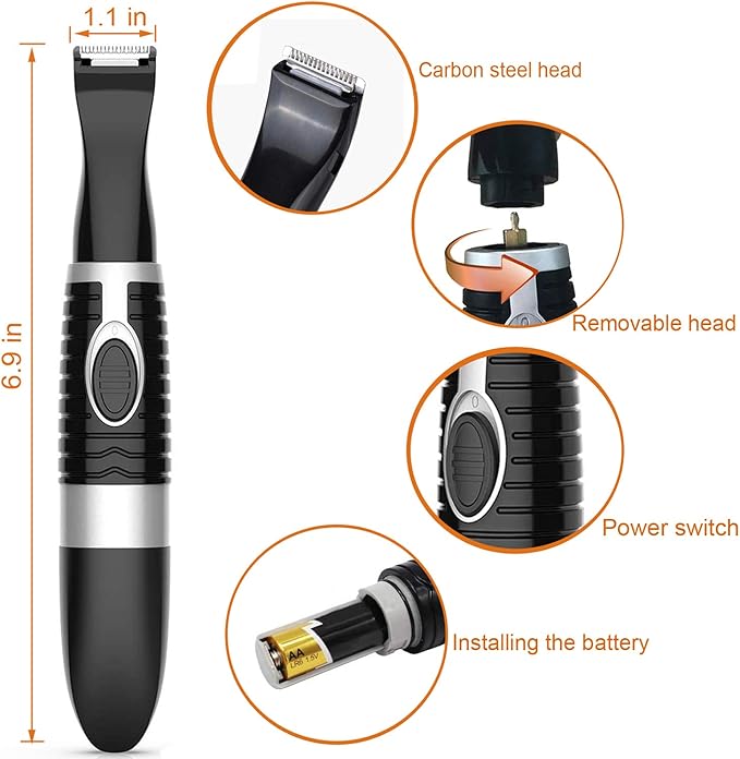 Dog Clippers, Cordless Cat and Small Dogs Clipper, Low Noise Electric Pet Trimmer, Dog Grooming Clippers for Trimming The Hair Around Paws, Eyes, Ears, Face, Rump …
