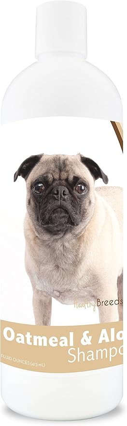 Healthy Breeds Pug Oatmeal Shampoo with Aloe 16 oz