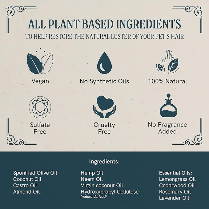 J·R·LIGGETT'S Small Animal Hair Shampoo Bar Great for Sensitive Skin | Relieves Dry, Itchy Skin, Hypoallergenic Formula | Biodegradable–100% Detergent-Free, 100% Ecologically Correct, Non-GMO 3.5 oz.