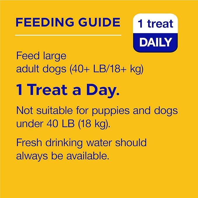 PEDIGREE DENTASTIX Fresh Breath Large Dog Dental Treats Fresh Flavor Dental Bones, 1.46 lb. Pack (28 Treats)